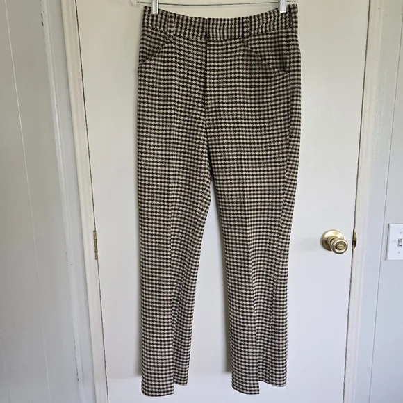 Vintage Brown and White Houndstooth Pants Farah - Picture 1 of 12